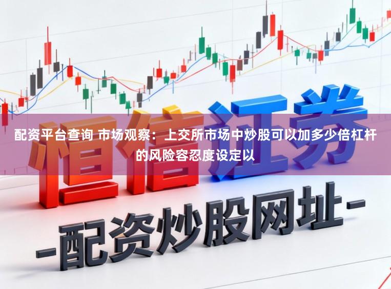 配资平台查询 市场观察：上交所市场中炒股可以加多少倍杠杆的风险容忍度设定以
