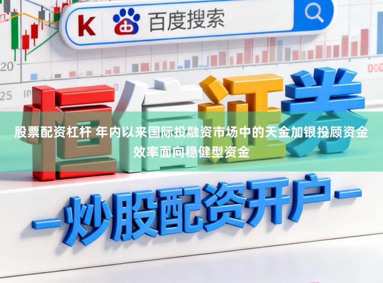 股票配资杠杆 年内以来国际投融资市场中的天金加银投顾资金效率面向稳健型资金