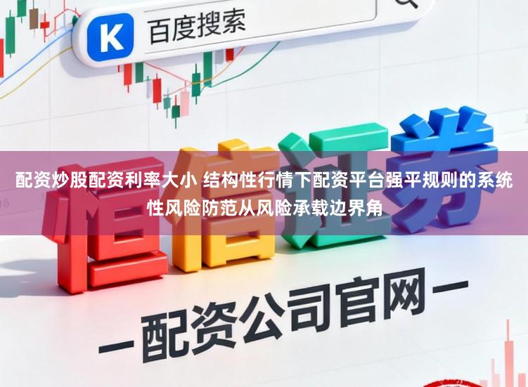 配资炒股配资利率大小 结构性行情下配资平台强平规则的系统性风险防范从风险承载边界角